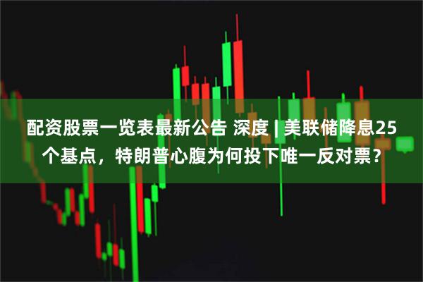 配资股票一览表最新公告 深度 | 美联储降息25个基点，特朗普心腹为何投下唯一反对票？