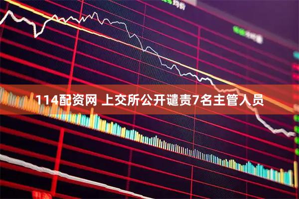 114配资网 上交所公开谴责7名主管人员
